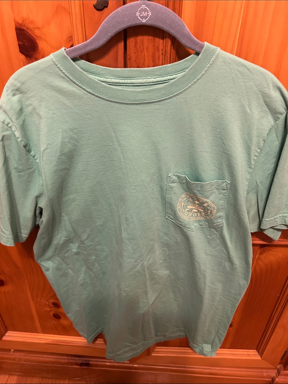 Men's Short Sleeve Pocket T-Shirt in Seafoam Green